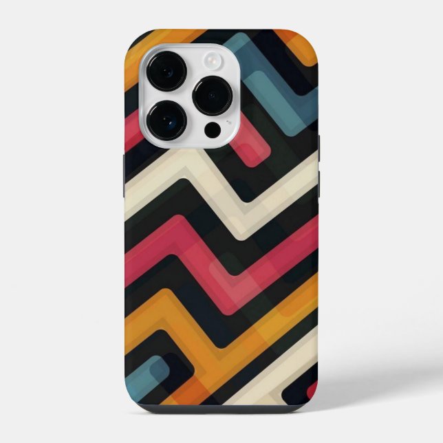 abstract line art iphone case (Back)
