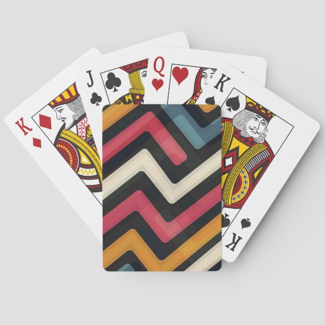 Abstract line art  poker cards (Back)