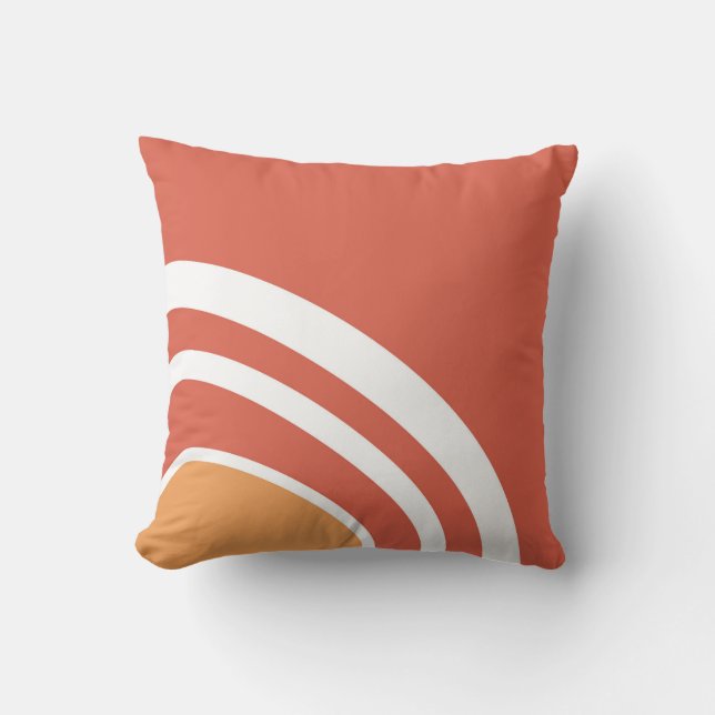 Abstract line art  throw pillow (Front)