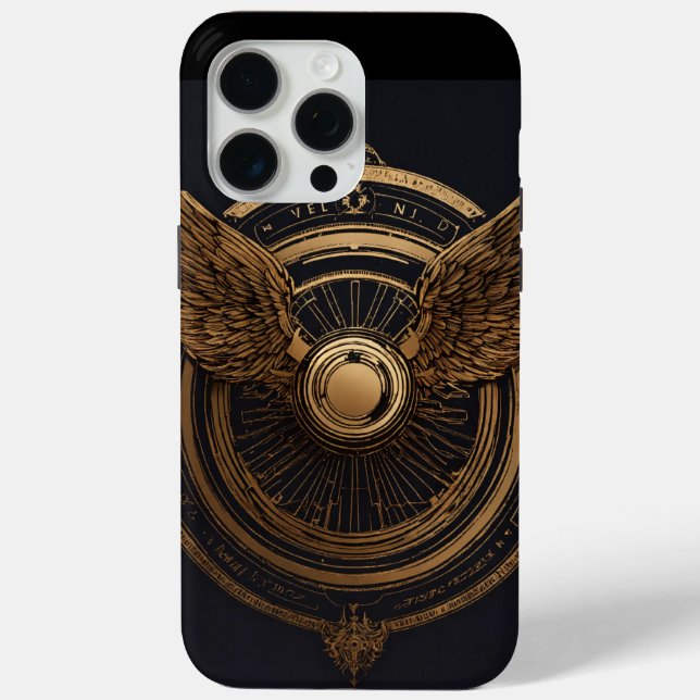 Abstract Line Art Wing Phone Case (Back)