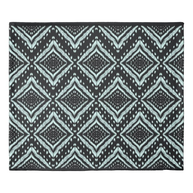 Abstract Line, Beautiful, Ikat seamless pattern, B Duvet Cover (Front)