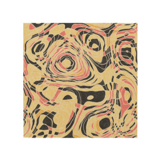 Abstract line geo pattern, topographical design. wood wall art