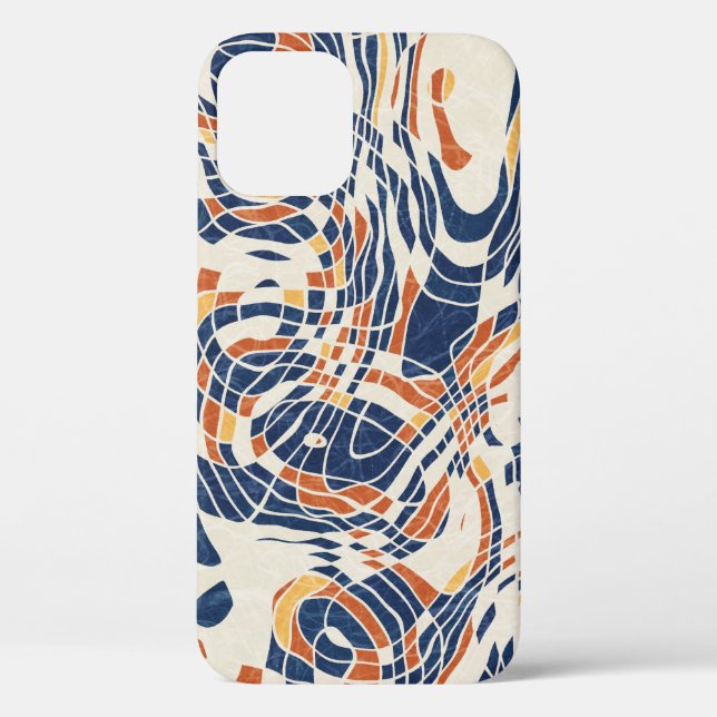 Abstract line geo, topographical seamless pattern. Case-Mate iPhone case (Back)