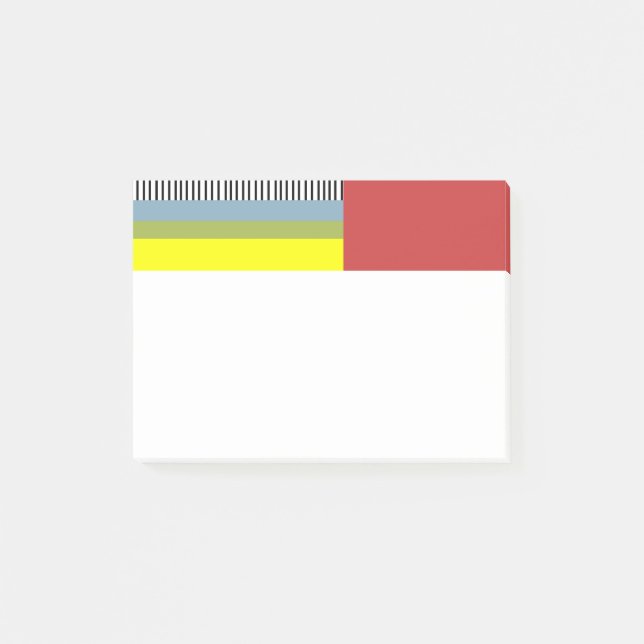 Abstract lines and Rectangles  Post-it Notes (Front)