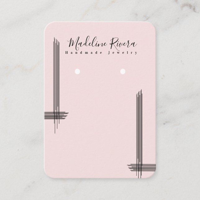 Abstract Lines Artisan Earring Display Cards (Front)