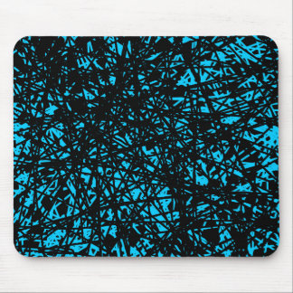 Abstract Lines - Blue Mouse Pad