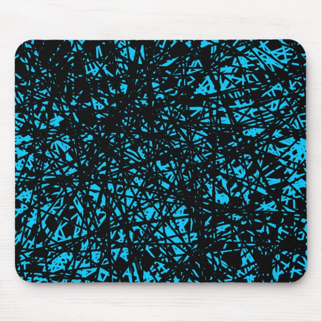 Abstract Lines - Blue Mouse Pad (Front)