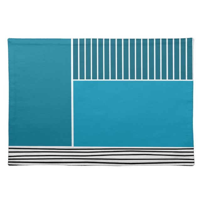 Abstract Lines  Cloth Placemat (Front)