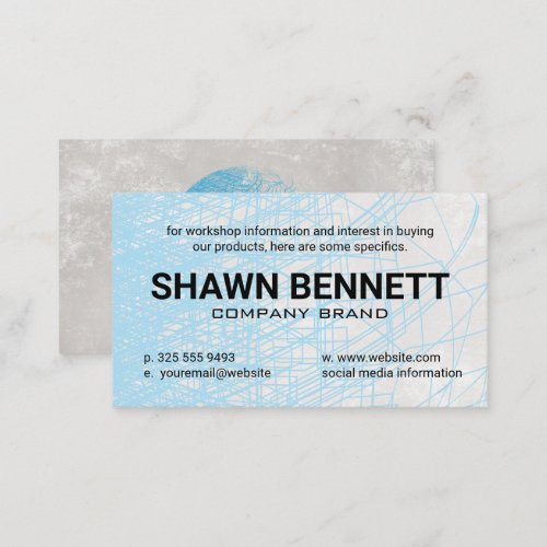 Abstract Lines  Global Design Business Card