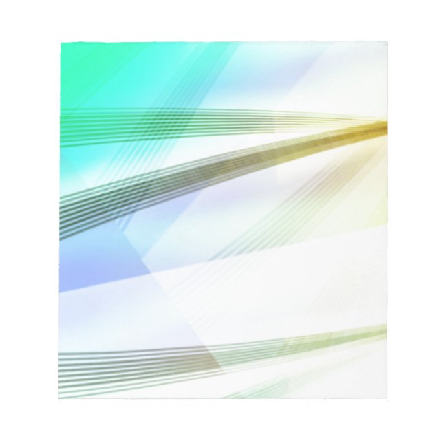 Abstract Lines in soft colors Notepad (Front)