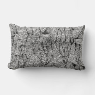 Abstract Lines Lumbar Pillow