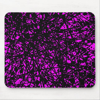Abstract Lines - Magenta Mouse Pad