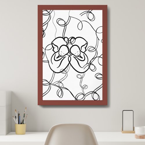 Abstract Lines Mothers Day Wall Decor