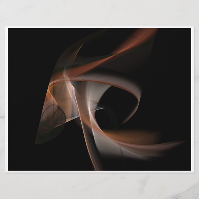 Abstract lines on dark no text flyer (Front)