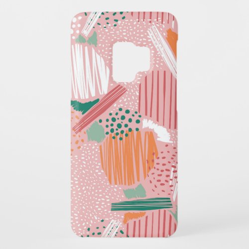 Abstract Lines Pastel Vintage Pattern Case_Mate Samsung Galaxy S9 Case