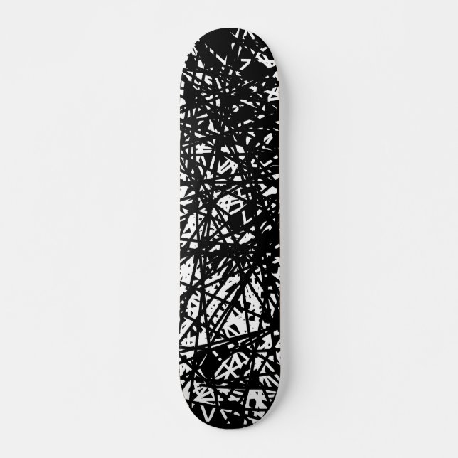 Abstract Lines Skateboard Deck (Front)
