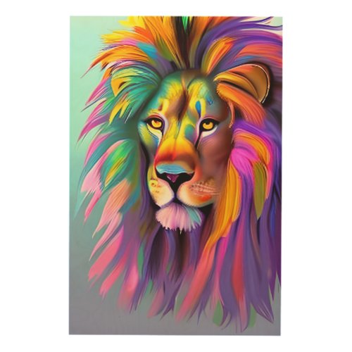 Abstract Lion Face Mystical Fantasy Art