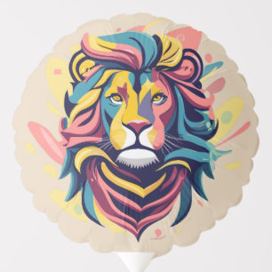 Abstract Lion Head Art Balloon