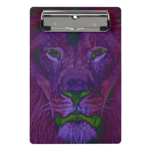 Abstract Lion Mini Clipboard (Front)