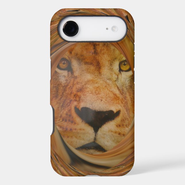 Abstract Lion Safari Art Print Case-Mate iPhone Case (Back)