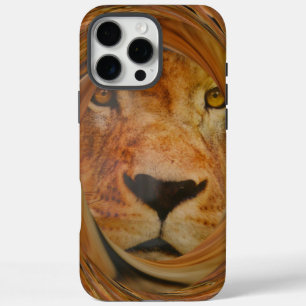 Abstract Lion Safari Art Print iPhone 16 Pro Max Case