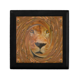 Abstract Lion Safari Art Print Jewelry Box
