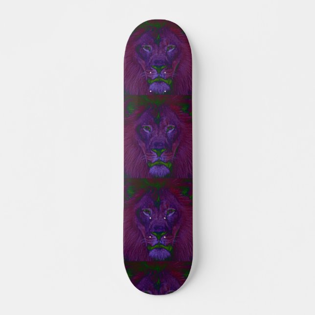 Abstract Lions Skateboard Deck (Front)