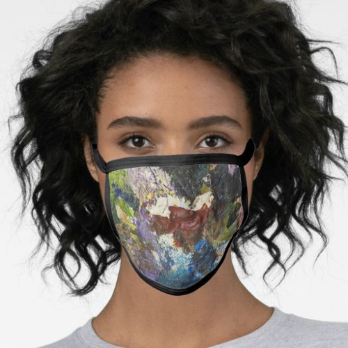 Abstract lips face mask