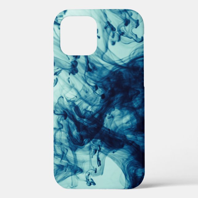 Abstract liquid blue modern design Case-Mate iPhone case (Back)