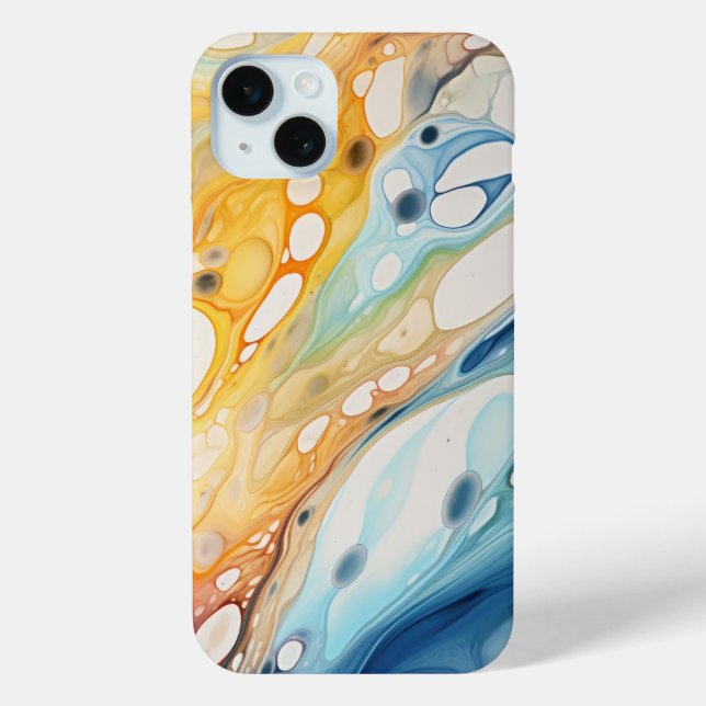 Abstract Liquid Bubbles Case-Mate iPhone Case (Back)