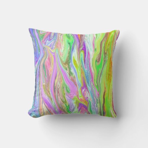 Abstract Liquid Color Glow Pillows