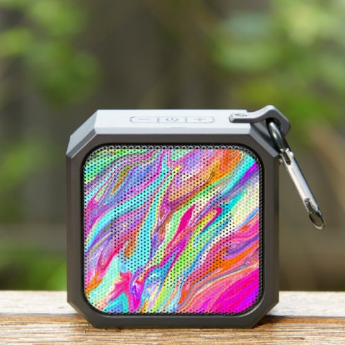 Abstract Liquid Color Neon  Bluetooth Speaker