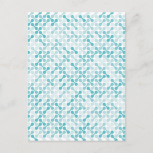 Abstract Liquid Fluid Graphic Art Announcement Postcard