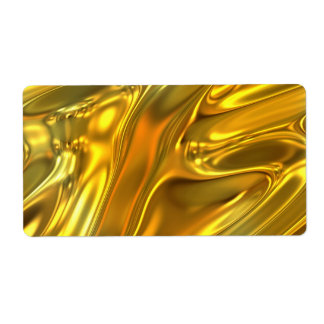 Abstract Liquid Gold Label