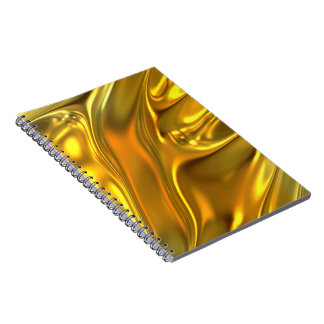 Abstract Liquid Gold Notebook