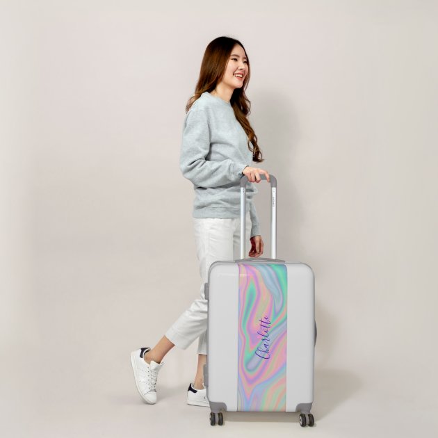 it iridescent suitcase