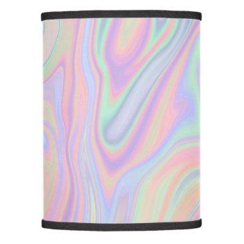Abstract Liquid Iridescent  Pastel Color Design Lamp Shade by DesignByLang at Zazzle