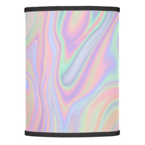 Abstract Liquid Iridescent  Pastel Color Design Lamp Shade