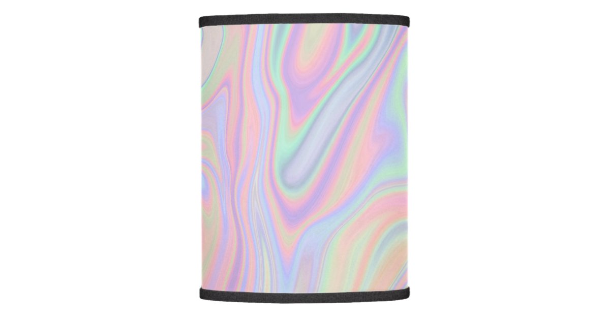 Abstract Liquid Iridescent Pastel Color Design Lamp Shade Zazzle Com