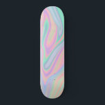 Abstract Liquid Iridescent  Pastel Color Design Skateboard<br><div class="desc">Abstract Liquid Iridescent  Pastel Color Design</div>