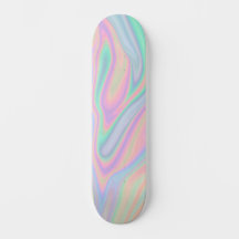 Abstract Liquid Iridescent Pastel Color Design