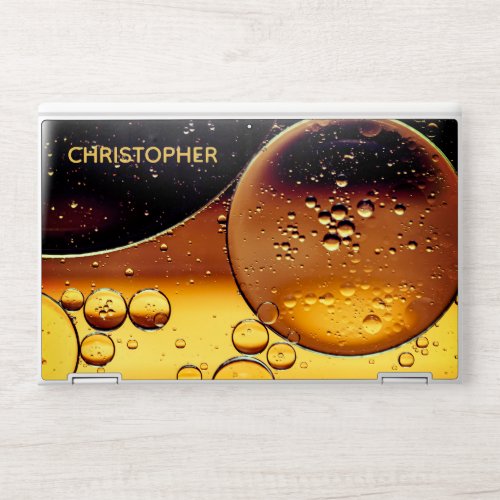 Abstract Liquid Macro Bubbles Personalized HP Laptop Skin