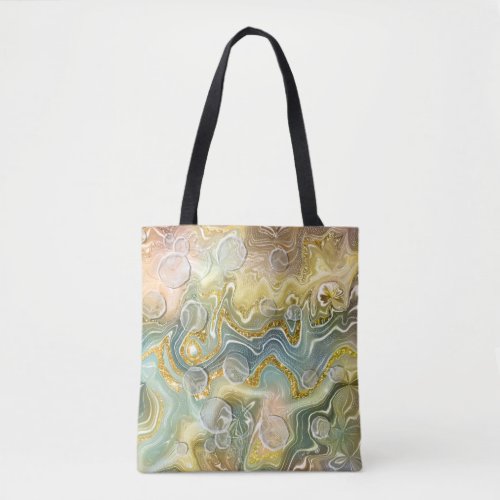 Abstract Liquid Marble Stone Texture background Tote Bag