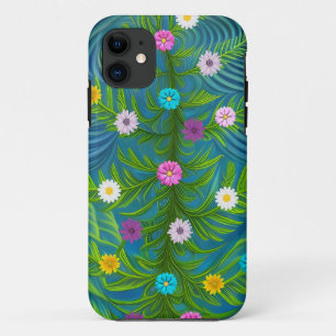 Abstract Little Daisy Garden iPhone 11 Case