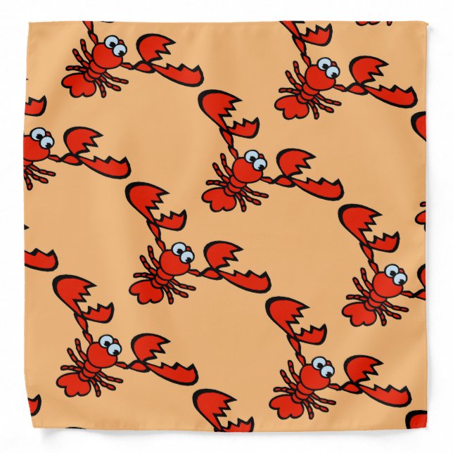 Abstract Lobster,C rawfish Bandana (Front)