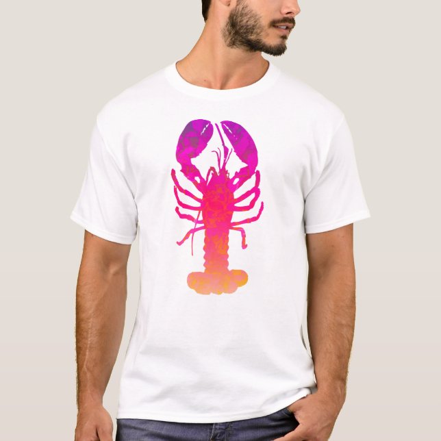 Abstract Lobster Design T-Shirt (Front)