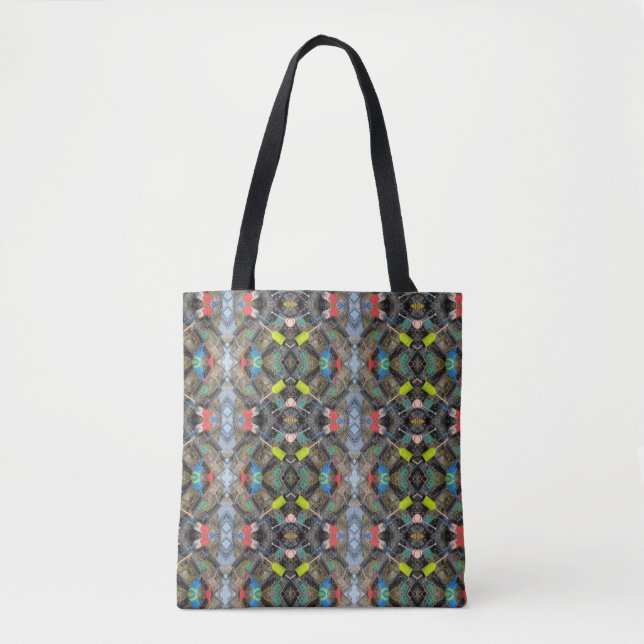 Abstract lobster pot tree tote bag (Front)