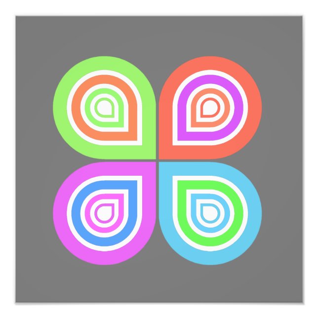 Abstract logo photo print (Front)