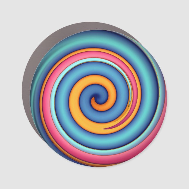 Abstract Lollipop  Car Magnet (Front)