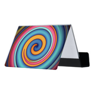 Abstract Lollipop Desk Business Card Holder